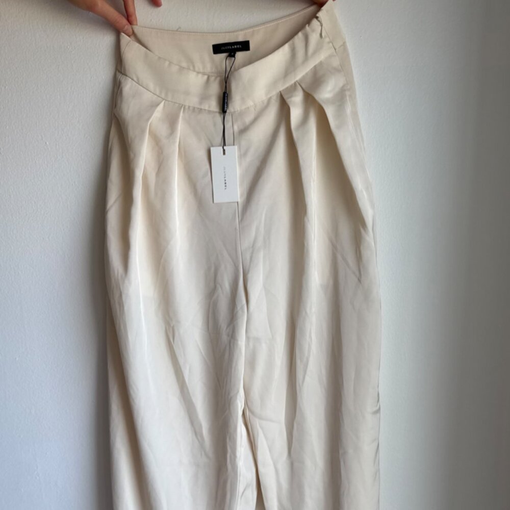 JLUXLABEL Cream Wide-Leg Pants
